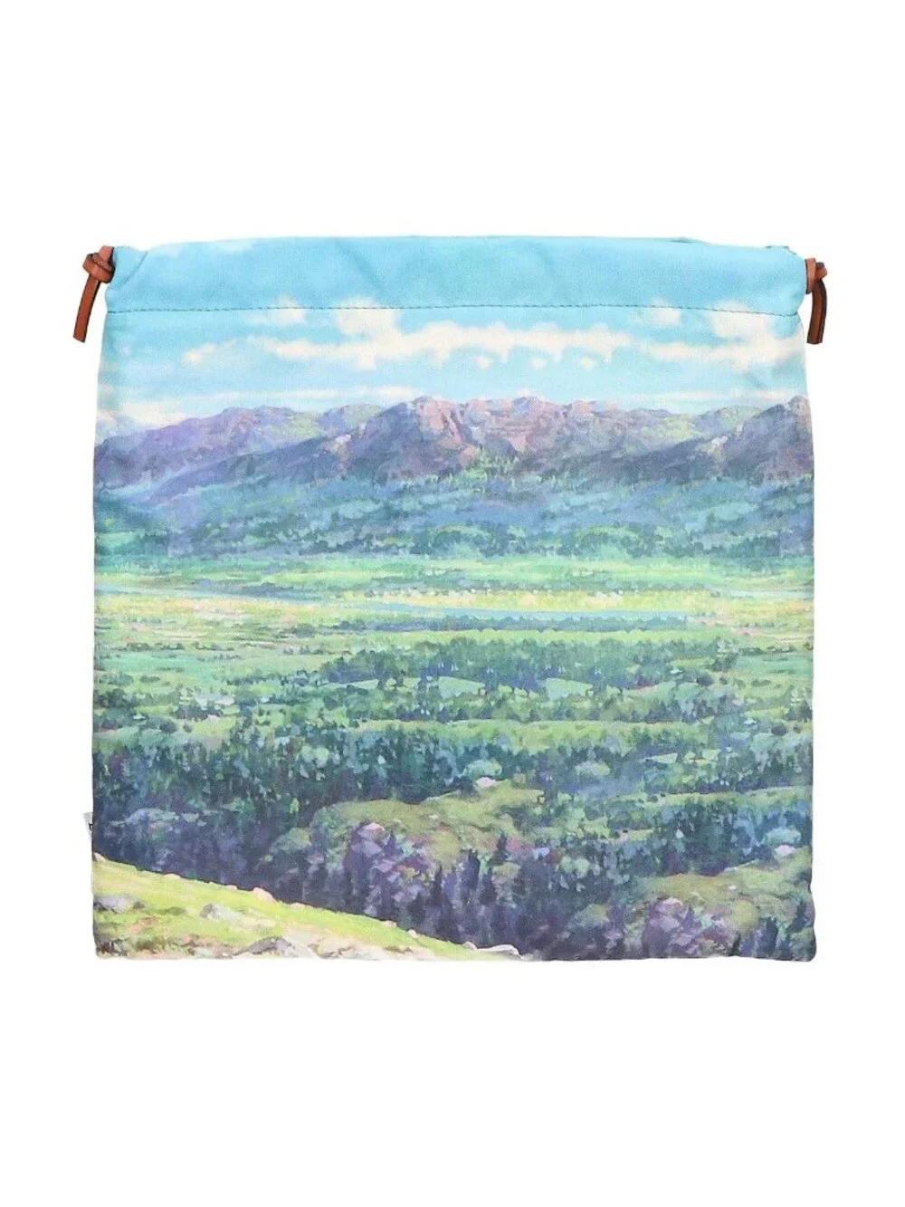 Loewe x Howl's Moving Castle Sophie and Calcifer Drawstring Pouch Blue